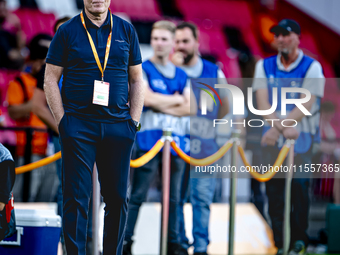 Netherlands trainer Ronald Koeman during the match between the Netherlands and Bosnia and Herzegovina at the Philips Stadium for the UEFA Na...