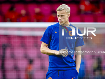 Netherlands defender Jan-Paul van Hecke plays during the match between the Netherlands and Bosnia and Herzegovina at the Philips Stadium for...