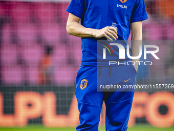 Netherlands defender Jan-Paul van Hecke plays during the match between the Netherlands and Bosnia and Herzegovina at the Philips Stadium for...