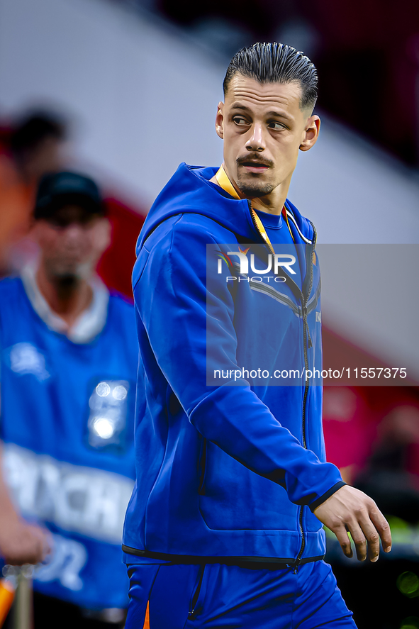 Netherlands goalkeeper Nick Olij during the match between the Netherlands and Bosnia and Herzegovina at the Philips Stadium for the UEFA Nat...