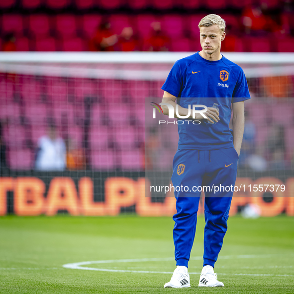 Netherlands defender Jan-Paul van Hecke plays during the match between the Netherlands and Bosnia and Herzegovina at the Philips Stadium for...