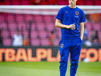 Netherlands defender Jan-Paul van Hecke plays during the match between the Netherlands and Bosnia and Herzegovina at the Philips Stadium for...