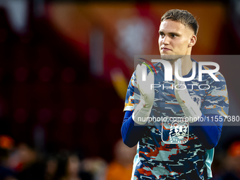 Netherlands goalkeeper Bart Verbruggen during the match between the Netherlands and Bosnia and Herzegovina at the Philips Stadium for the UE...