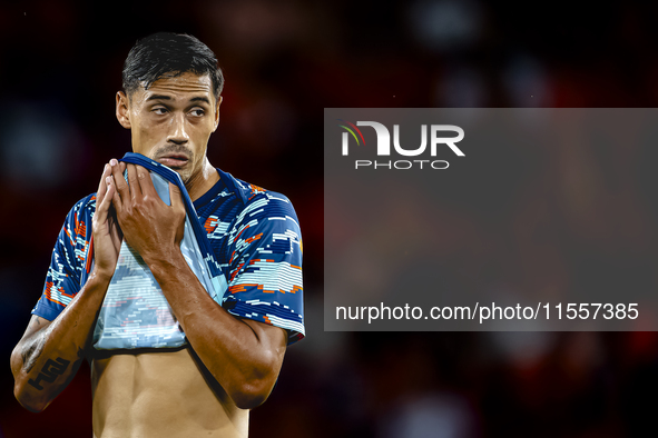 Netherlands midfielder Tijani Reijnders plays during the match between the Netherlands and Bosnia and Herzegovina at the Philips Stadium for...