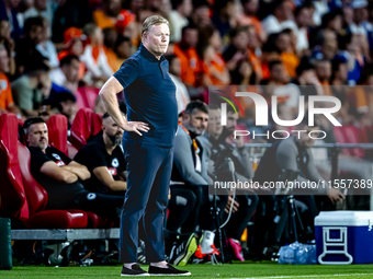 Netherlands trainer Ronald Koeman during the match between the Netherlands and Bosnia and Herzegovina at the Philips Stadium for the UEFA Na...