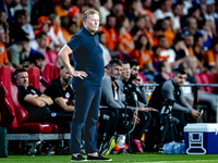 Netherlands trainer Ronald Koeman during the match between the Netherlands and Bosnia and Herzegovina at the Philips Stadium for the UEFA Na...