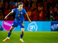 Bosnia and Herzegovina midfielder Denis Huseinbasic plays during the match between the Netherlands and Bosnia and Herzegovina at the Philips...