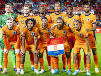 Netherlands goalkeeper Bart Verbruggen, Netherlands defender Matthijs de Ligt, Netherlands midfielder Ryan Gravenberch, Netherlands defender...