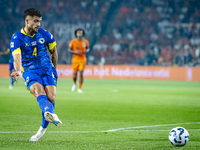 Bosnia and Herzegovina defender Jusuf Gazibegovic plays during the match between the Netherlands and Bosnia and Herzegovina at the Philips S...