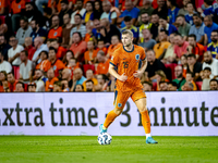 Netherlands defender Matthijs de Ligt plays during the match between the Netherlands and Bosnia and Herzegovina at the Philips Stadium for t...