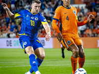 During the match between the Netherlands and Bosnia and Herzegovina at the Philips Stadium for the UEFA Nations League, League A, Group A3,...