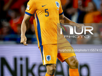 Netherlands defender Nathan Ake plays during the match between the Netherlands and Bosnia and Herzegovina at the Philips Stadium for the UEF...