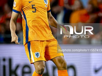 Netherlands defender Nathan Ake plays during the match between the Netherlands and Bosnia and Herzegovina at the Philips Stadium for the UEF...