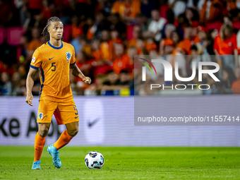 Netherlands defender Nathan Ake plays during the match between the Netherlands and Bosnia and Herzegovina at the Philips Stadium for the UEF...