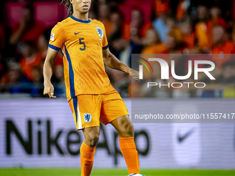 Netherlands defender Nathan Ake plays during the match between the Netherlands and Bosnia and Herzegovina at the Philips Stadium for the UEF...