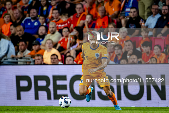 Netherlands defender Nathan Ake plays during the match between the Netherlands and Bosnia and Herzegovina at the Philips Stadium for the UEF...