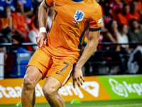 Netherlands midfielder Xavi Simons plays during the match between the Netherlands and Bosnia and Herzegovina at the Philips Stadium for the...