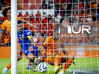 During the match between the Netherlands and Bosnia and Herzegovina at the Philips Stadium for the UEFA Nations League, League A, Group A3,...