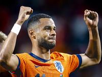 Netherlands forward Cody Gakpo celebrates the goal during the match between the Netherlands and Bosnia and Herzegovina at the Philips Stadiu...