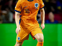 Netherlands defender Matthijs de Ligt plays during the match between the Netherlands and Bosnia and Herzegovina at the Philips Stadium for t...