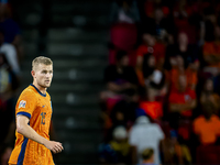 Netherlands defender Matthijs de Ligt plays during the match between the Netherlands and Bosnia and Herzegovina at the Philips Stadium for t...