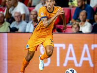 Netherlands midfielder Tijani Reijnders plays during the match between the Netherlands and Bosnia and Herzegovina at the Philips Stadium for...