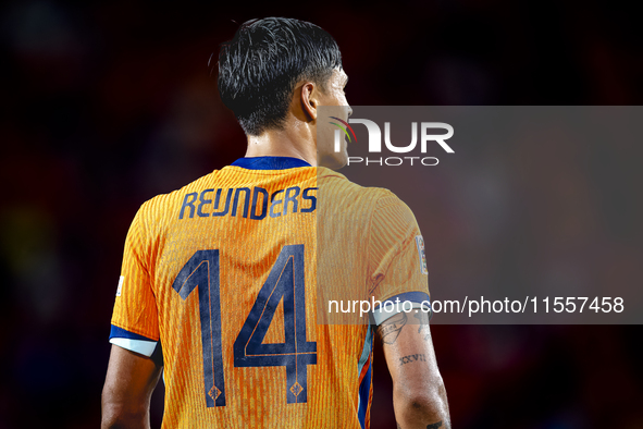 Netherlands midfielder Tijani Reijnders plays during the match between the Netherlands and Bosnia and Herzegovina at the Philips Stadium for...