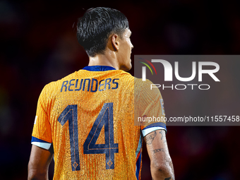 Netherlands midfielder Tijani Reijnders plays during the match between the Netherlands and Bosnia and Herzegovina at the Philips Stadium for...