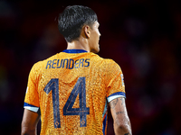 Netherlands midfielder Tijani Reijnders plays during the match between the Netherlands and Bosnia and Herzegovina at the Philips Stadium for...