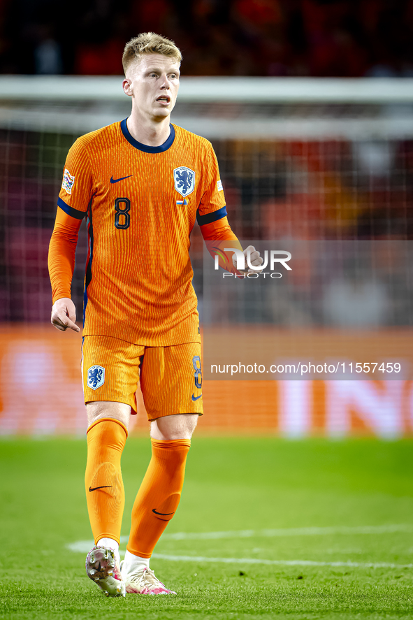 Netherlands midfielder Jerdy Schouten plays during the match between the Netherlands and Bosnia and Herzegovina at the Philips Stadium for t...