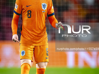 Netherlands midfielder Jerdy Schouten plays during the match between the Netherlands and Bosnia and Herzegovina at the Philips Stadium for t...