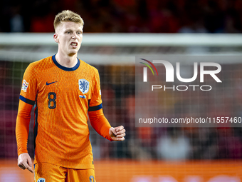 Netherlands midfielder Jerdy Schouten plays during the match between the Netherlands and Bosnia and Herzegovina at the Philips Stadium for t...