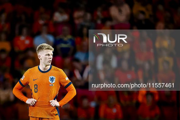 Netherlands midfielder Jerdy Schouten plays during the match between the Netherlands and Bosnia and Herzegovina at the Philips Stadium for t...