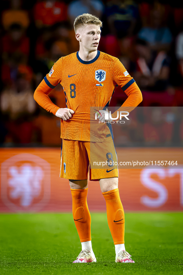 Netherlands midfielder Jerdy Schouten plays during the match between the Netherlands and Bosnia and Herzegovina at the Philips Stadium for t...