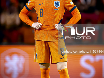 Netherlands midfielder Jerdy Schouten plays during the match between the Netherlands and Bosnia and Herzegovina at the Philips Stadium for t...