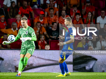 Netherlands goalkeeper Bart Verbruggen during the match between the Netherlands and Bosnia and Herzegovina at the Philips Stadium for the UE...