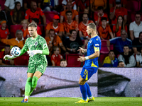 Netherlands goalkeeper Bart Verbruggen during the match between the Netherlands and Bosnia and Herzegovina at the Philips Stadium for the UE...