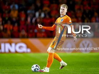 Netherlands midfielder Jerdy Schouten plays during the match between the Netherlands and Bosnia and Herzegovina at the Philips Stadium for t...