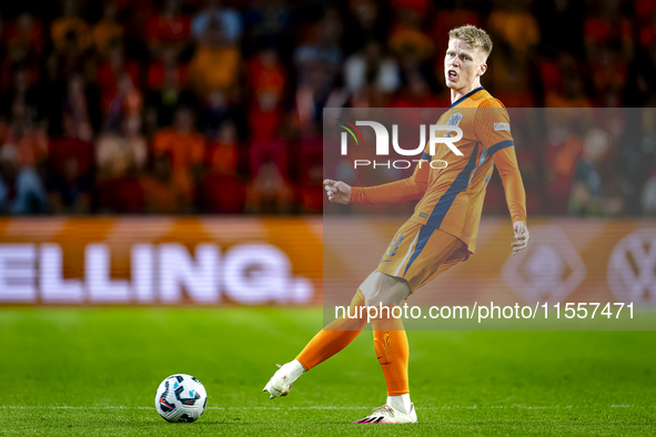 Netherlands midfielder Jerdy Schouten plays during the match between the Netherlands and Bosnia and Herzegovina at the Philips Stadium for t...