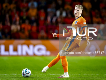 Netherlands midfielder Jerdy Schouten plays during the match between the Netherlands and Bosnia and Herzegovina at the Philips Stadium for t...