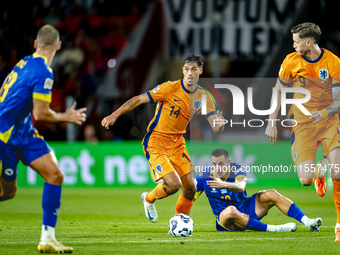 Netherlands midfielder Tijani Reijnders plays during the match between the Netherlands and Bosnia and Herzegovina at the Philips Stadium for...