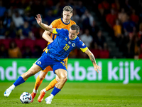 Bosnia and Herzegovina defender Dario Saric and Netherlands forward Wout Weghorst during the match between the Netherlands and Bosnia and He...