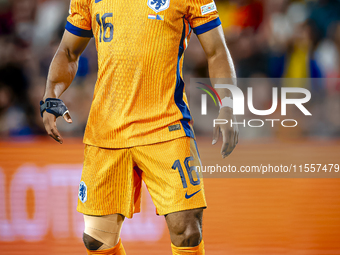 Netherlands midfielder Quinten Timber plays during the match between the Netherlands and Bosnia and Herzegovina at the Philips Stadium for t...