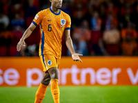 Netherlands midfielder Ryan Gravenberch plays during the match between the Netherlands and Bosnia and Herzegovina at the Philips Stadium for...