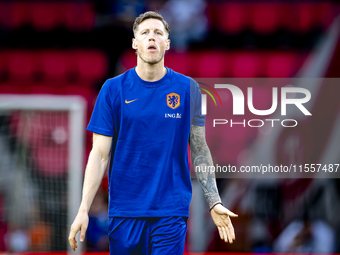 Netherlands forward Wout Weghorst plays during the match between the Netherlands and Bosnia and Herzegovina at the Philips Stadium for the U...