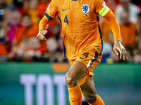 Netherlands defender Virgil van Dijk plays during the match between the Netherlands and Bosnia and Herzegovina at the Philips Stadium for th...