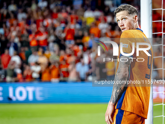 Netherlands forward Wout Weghorst plays during the match between the Netherlands and Bosnia and Herzegovina at the Philips Stadium for the U...