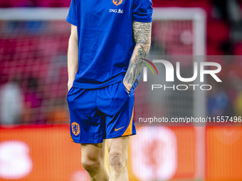 Netherlands forward Wout Weghorst plays during the match between the Netherlands and Bosnia and Herzegovina at the Philips Stadium for the U...