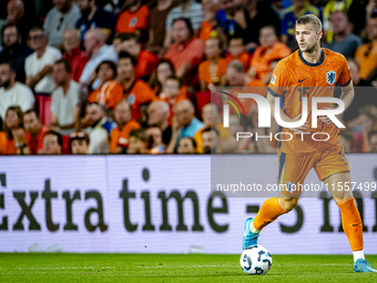 Netherlands defender Matthijs de Ligt plays during the match between the Netherlands and Bosnia and Herzegovina at the Philips Stadium for t...