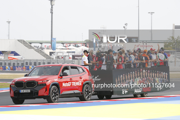 The warm-up session of the San Marino MotoGP Grand Prix takes place at the Misano World Circuit Marco-Simoncelli in Misano Adriatico, Italy,...